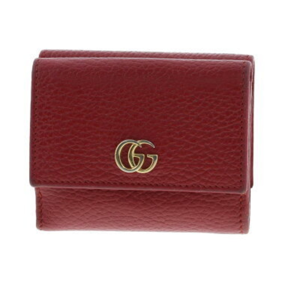 Gucci Leather Marmont Tri-fold Wallet